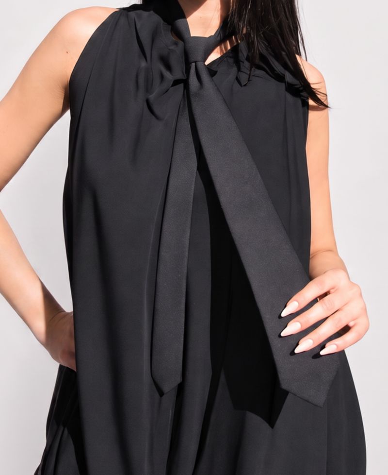 Women's Satin Solid Pattern Necktie