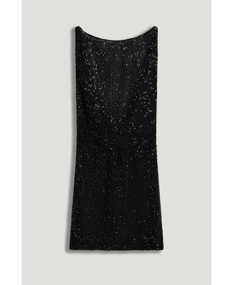 Women's Sequin Open Back Mini Dress