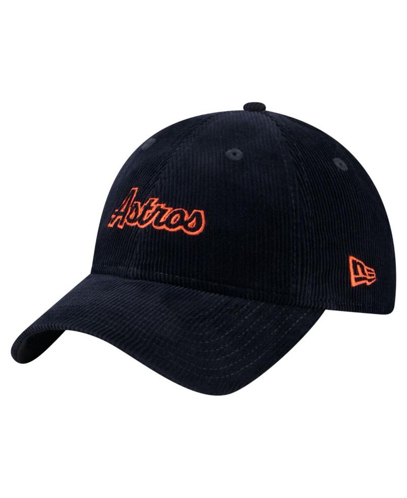 Women's Navy Houston Astros Corduroy 9TWENTY Adjustable Hat