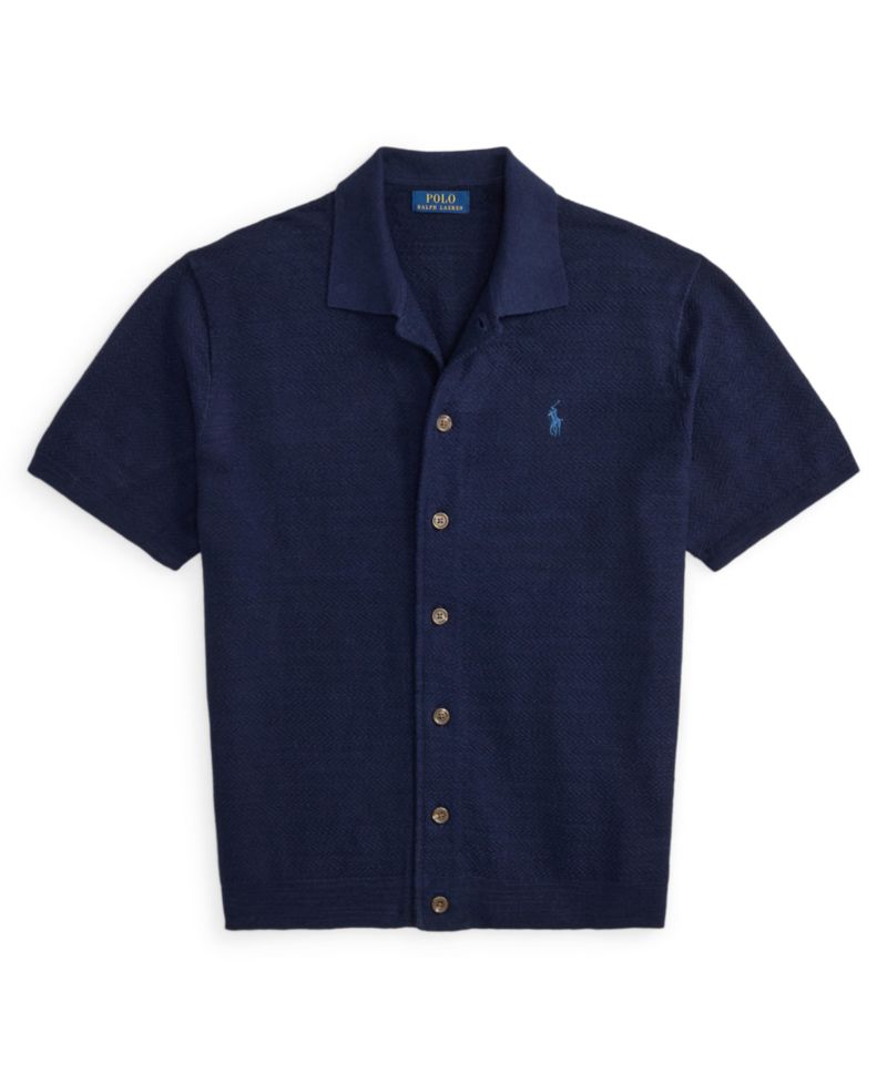 Men's Cotton-Linen Cardigan Shirt