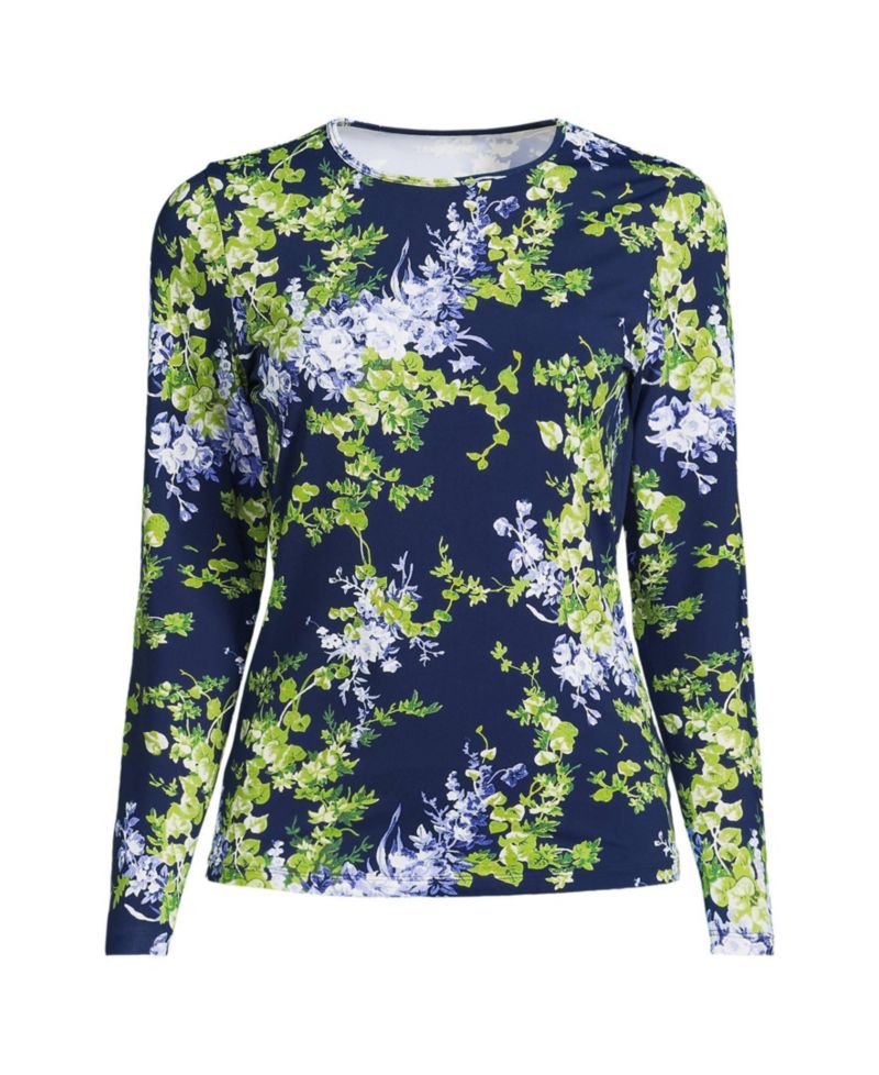 Women's SunShade UPF 50 Long Sleeve Rash Guard Swim Tee