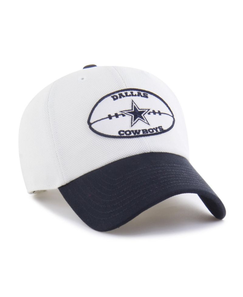Men's '47 Cream/Navy Dallas Cowboys Pique Patch Clean Up Adjustable Hat
