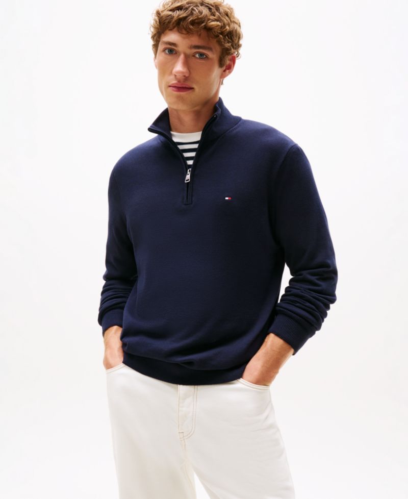 Men's Essential Quarter-Zip Knit Sweater