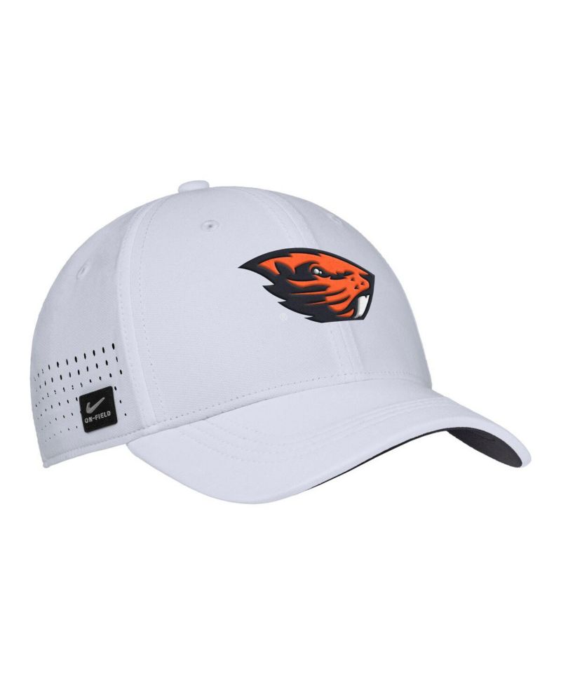 Men's White Oregon State Beavers 2025 On-Field Performance Flex Hat