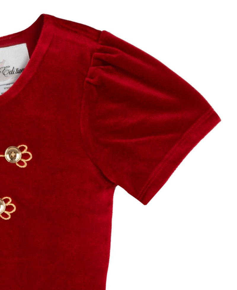 Girls' 2T-6X Nutcracker Velvet Bodice Star-Print Tutu Dress