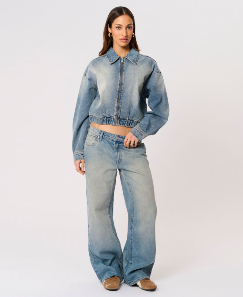 Women's Denim Full-Zip Jacket