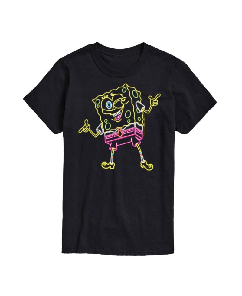 Men's SpongeBob SquarePants Neon SpongeBob Short Sleeve T-Shirt