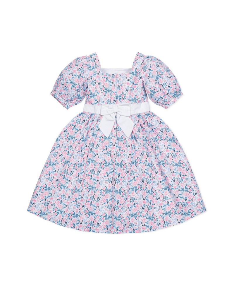 Toddler Girls Hope and Henry Short Sleeve Puff Sleeve Party Dress