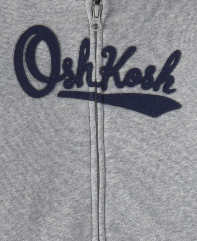 Baby Boys' Long-Sleeve Oshkosh Logo Fleece Hoodie and Pants, 2-Piece Set