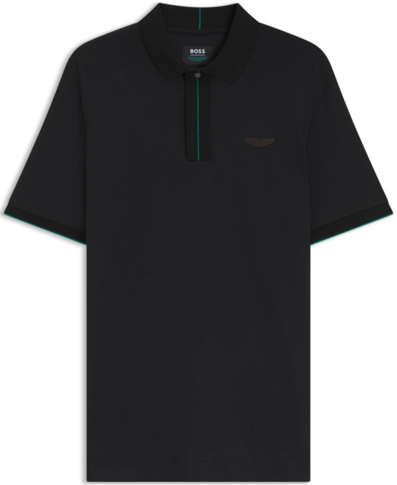 BOSS by x Aston Martin Men's Mercerized Cotton Regular-Fit Polo Shirt