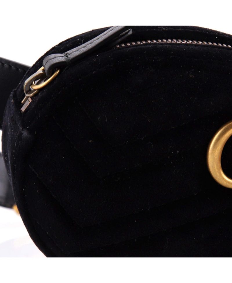 GG Marmont Belt Bag Matelasse Velvet