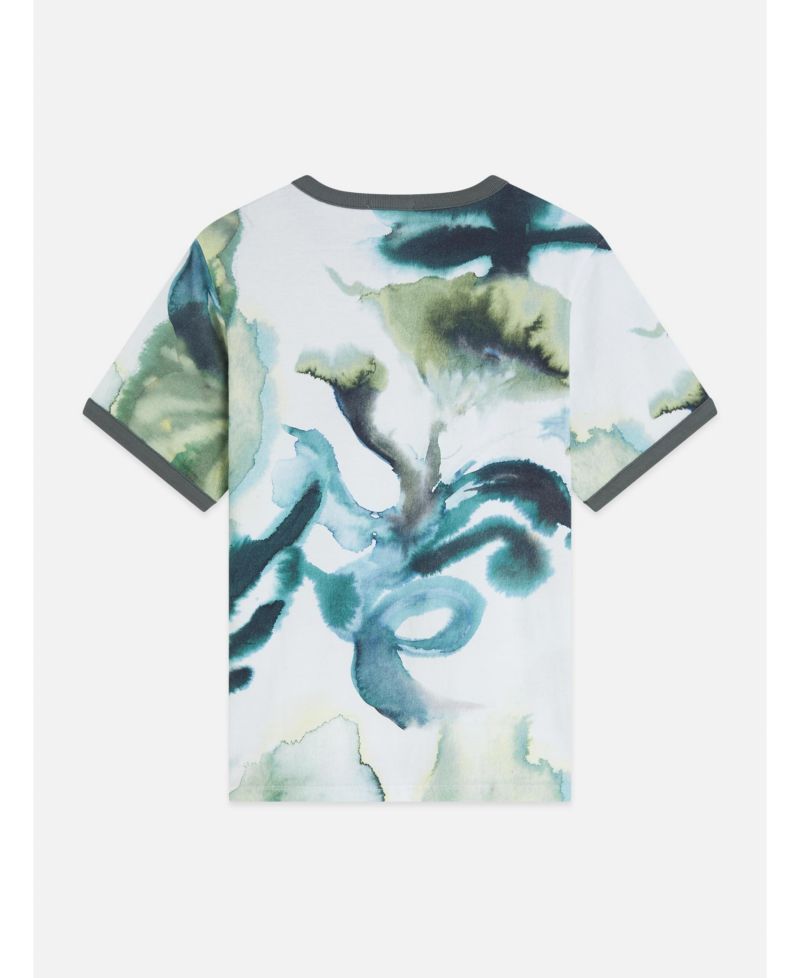 Women's Printed Cotton Short-Sleeve Crewneck T-Shirt