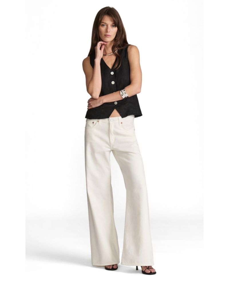 Women's Sandy Low Rise Wide Leg Jeans