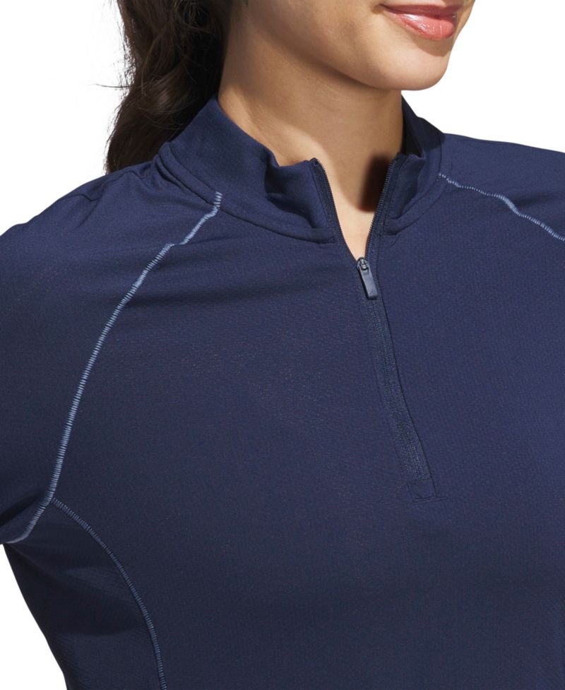 Women's Quarter-Zip Mock Polo Shirt