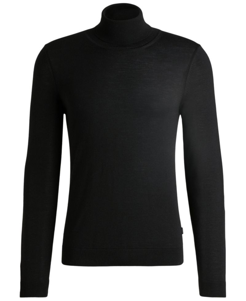 Men's Slim-Fit Rollneck Merino Wool Sweater