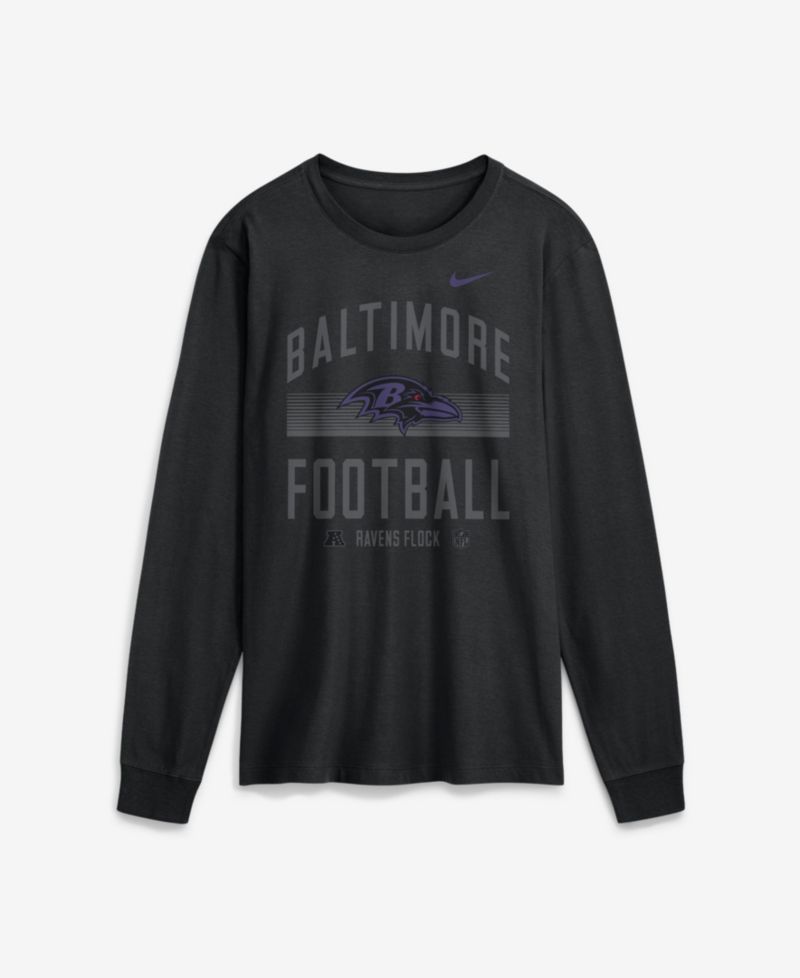 Men's Baltimore Ravens Always Prepared Essential Cotton Long-Sleeve T-Shirt