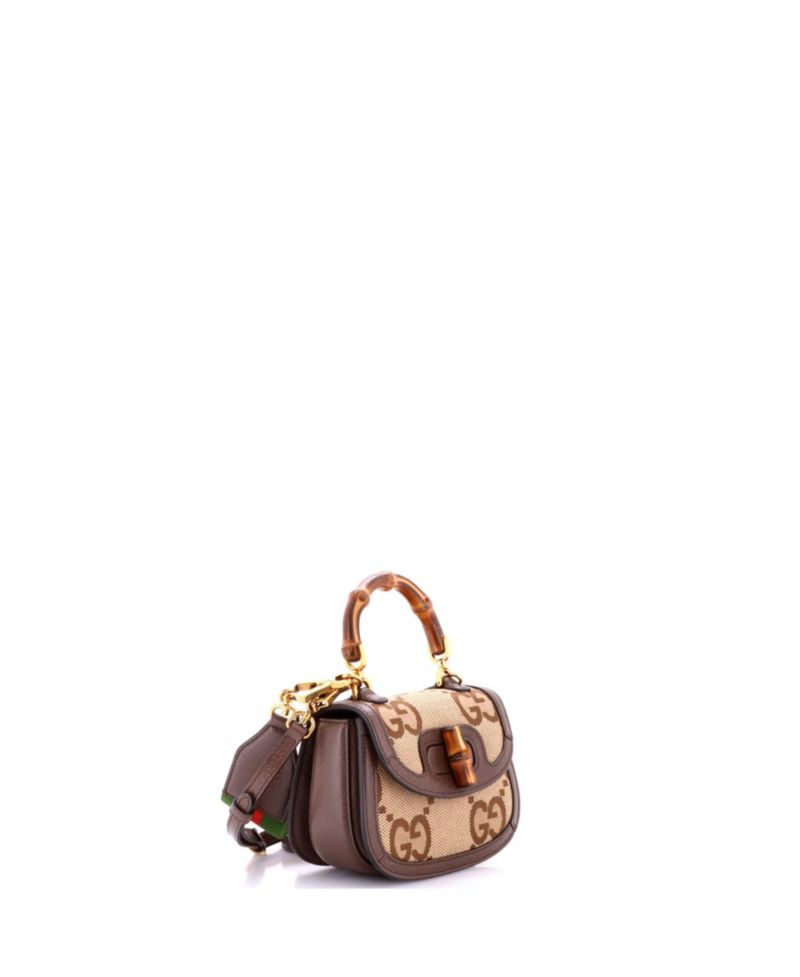 Mini Bamboo 1947 Top Handle Bag Jumbo GG Canvas