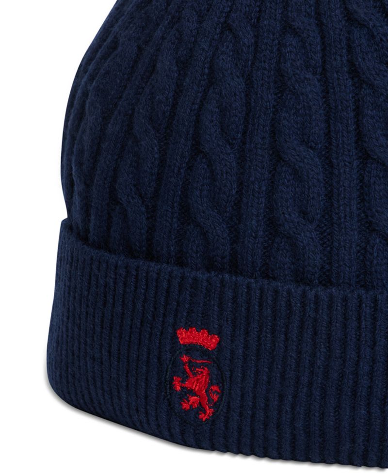 Men's American Icons Wool Cable-Knit Ribbed-Cuff Beanie