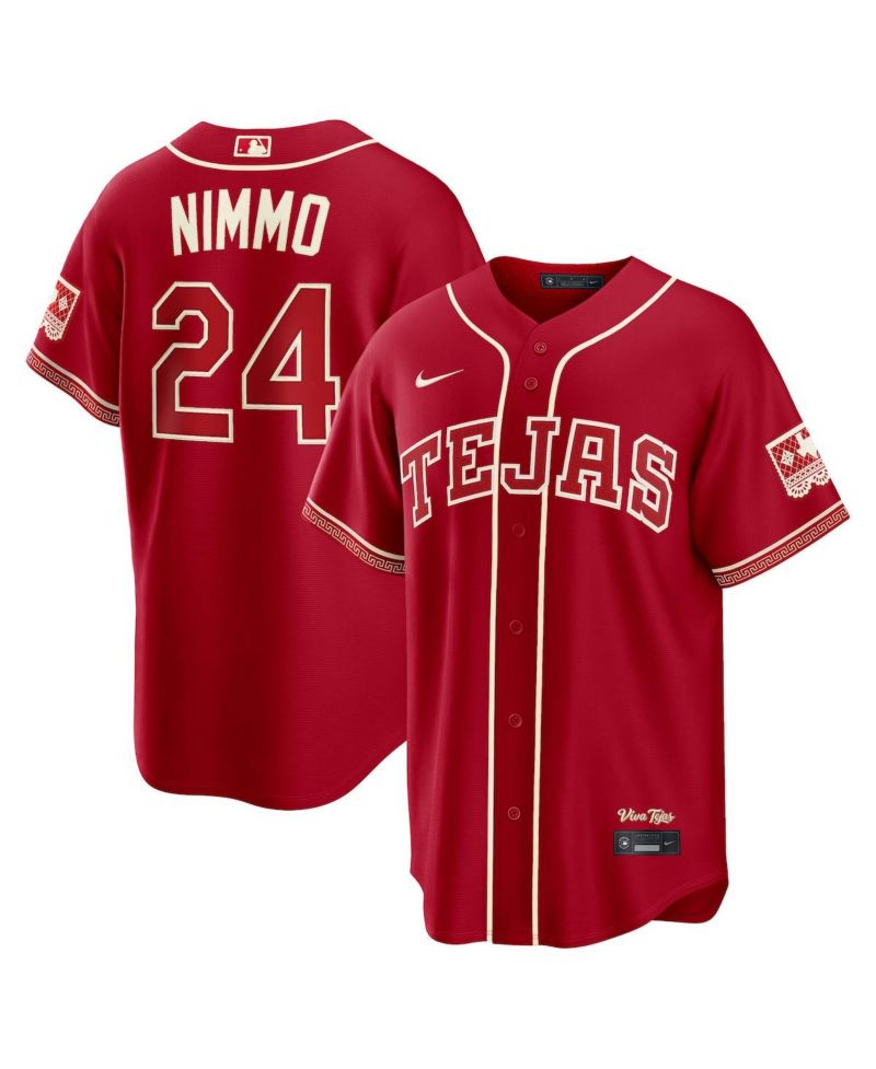 Men's Brandon Nimmo Red Texas Rangers 2026 City Connect Stadium Jersey