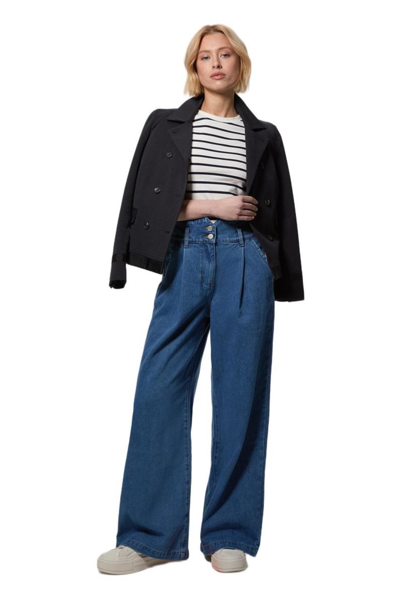 Women's High Waisted Denim Wide Leg Jeans