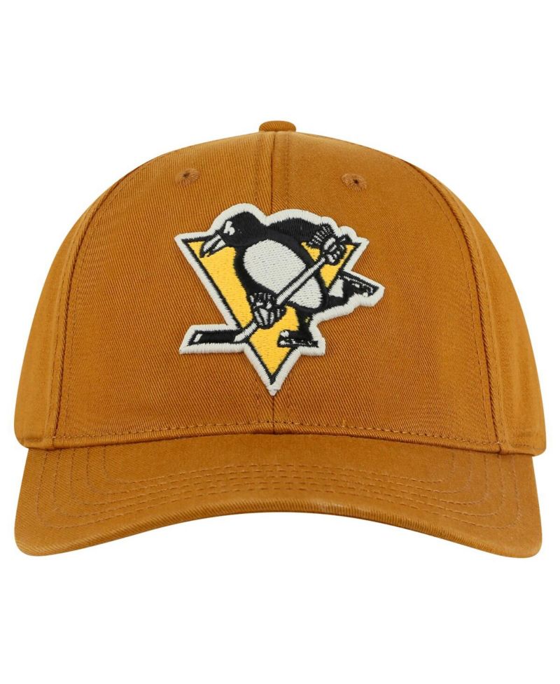 Men's Tan Pittsburgh Penguins Hepcat Washed Twill Adjustable Hat