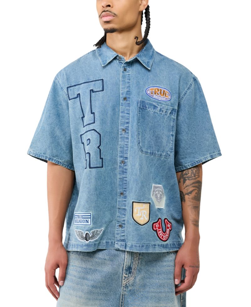 Men's Denim True Patchwork Shirt