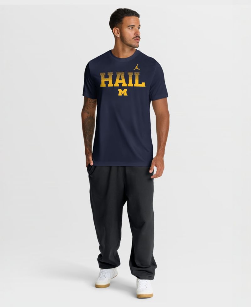 Men's Navy Michigan Wolverines Primetime Legend Kinetic Mantra Dri-FIT T-Shirt