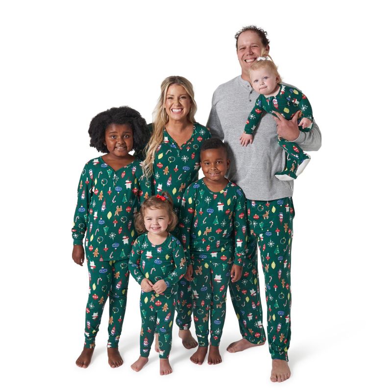 Holiday Family Pajamas Little and Big Kid Neutral Two Piece Pajamas