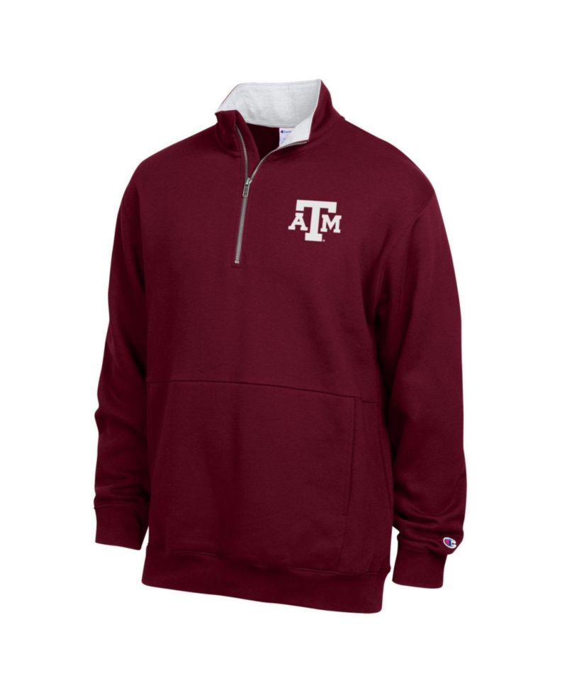 Men's Maroon Texas A&M Aggies Fleece Quarter-Zip Pullover