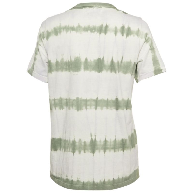 Women's Etoile White/green Tie-Dye Cotton Dena T-Shirt