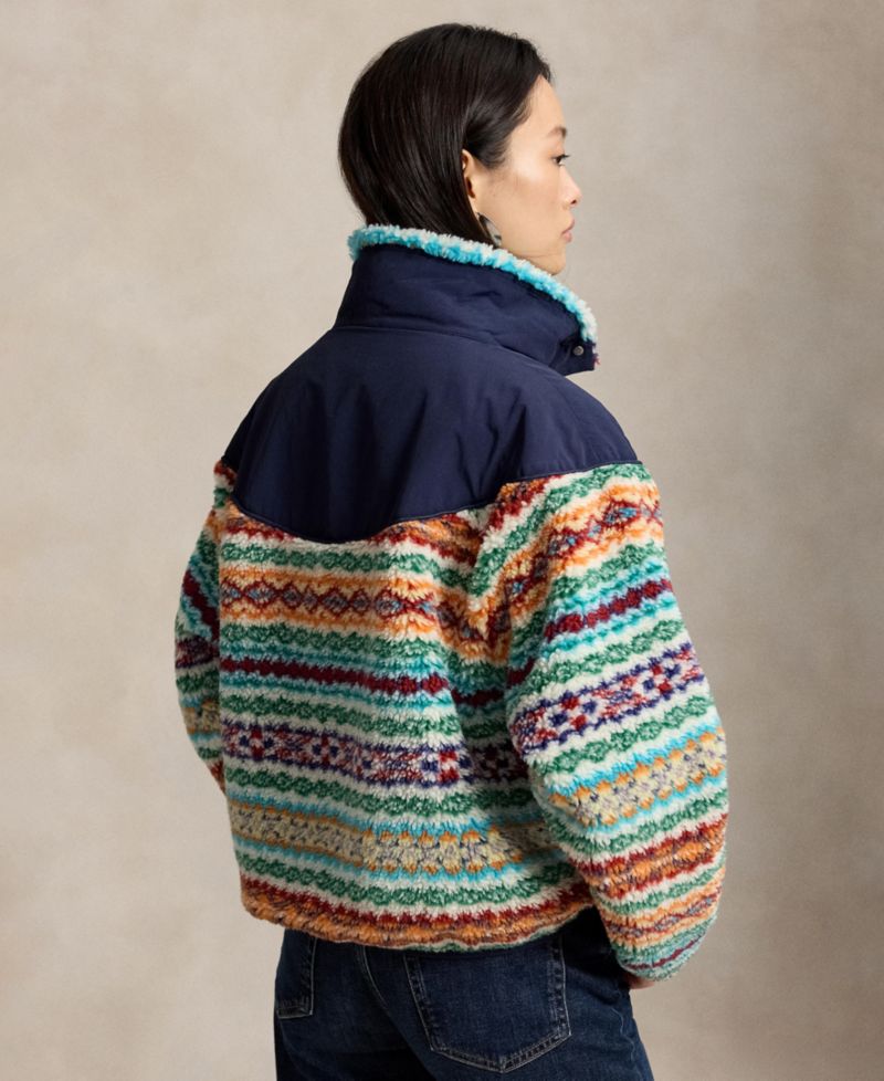 Women's Fair Isle Mock-Neck Jacket