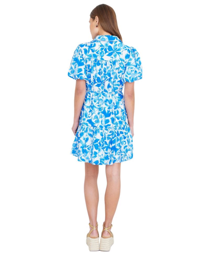 Women's Floral Print Relaxed Shirt Dress