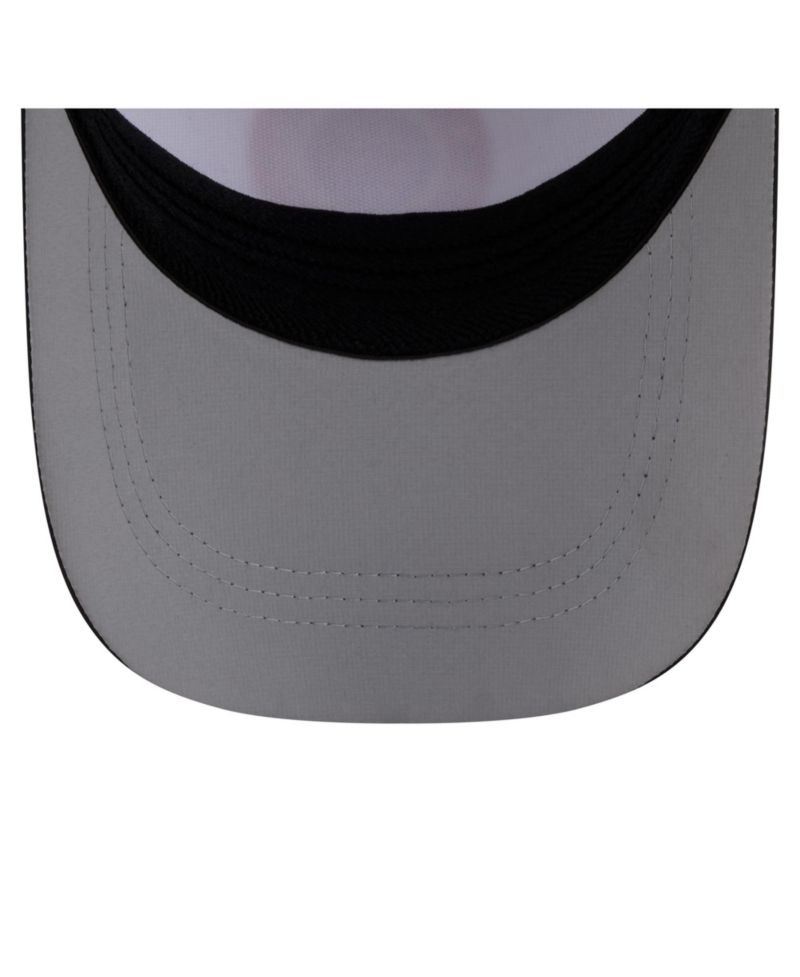 Men's White/Black Pittsburgh Steelers Patch 39THIRTY A-Frame M-Crown Perforated Flex Hat