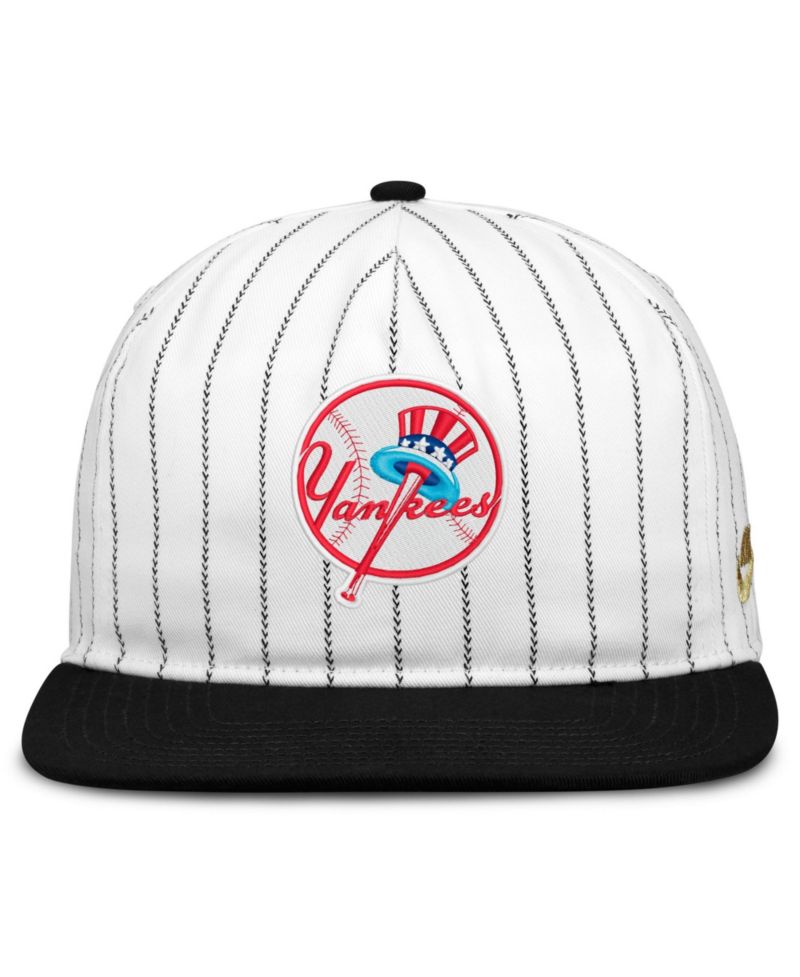 Men's White/Black New York Yankees Cooperstown Collection Pro Adjustable Hat