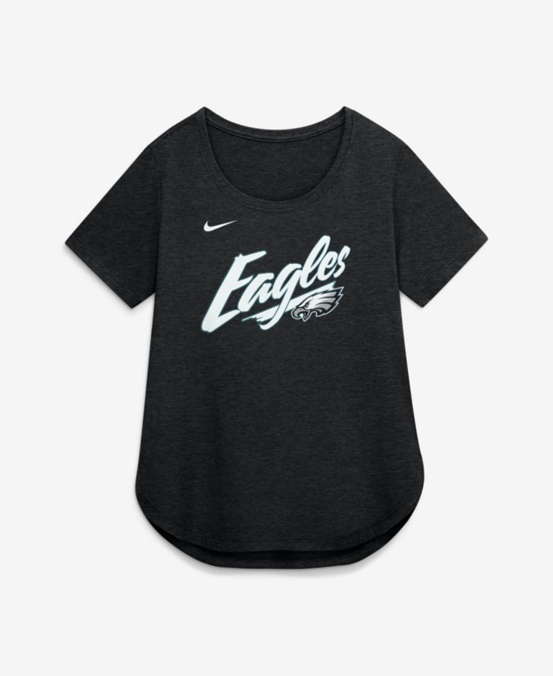 Women's Philadelphia Eagles Primetime Tri-Blend Screen-Print Graphics T-Shirt