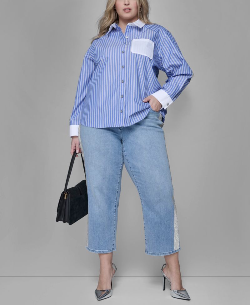 Plus Size Plus Size Hotfix Mid-Rise Jeans