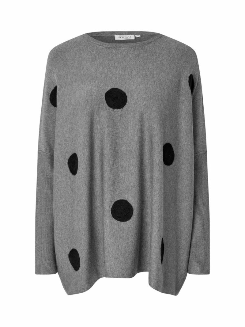 Women's Long Sleeve Round Neck Knit Jumper
