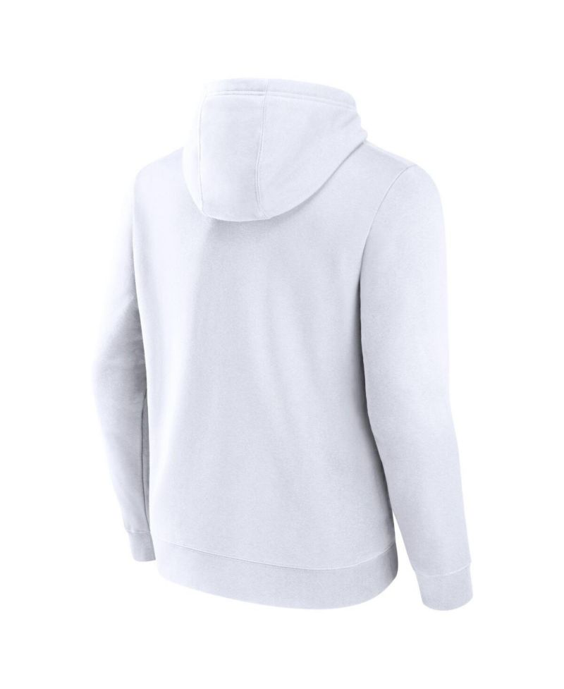 Men's White Utah Hockey Club Draft Logo Pullover Hoodie