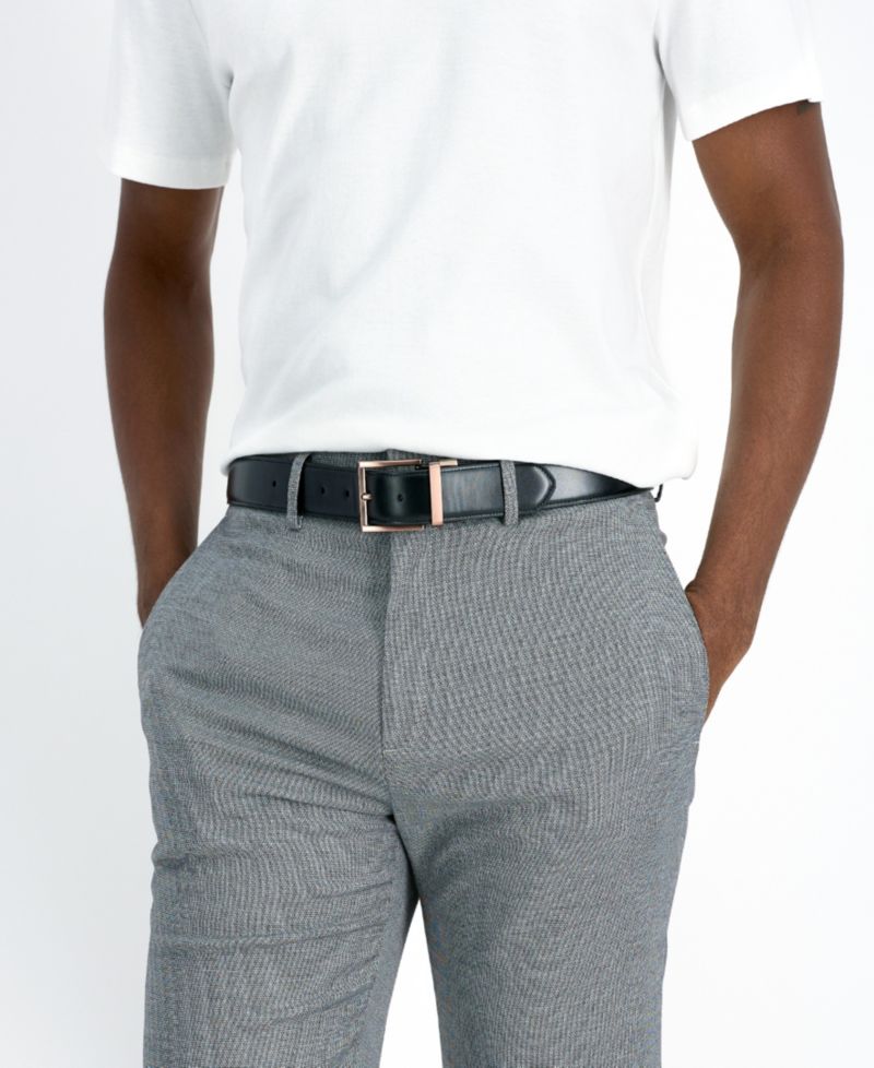 Men's 2-In-1 Reversible Feather Edge Dress Belt