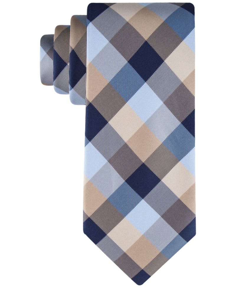 Men's Buffalo Plaid Tartan Tie