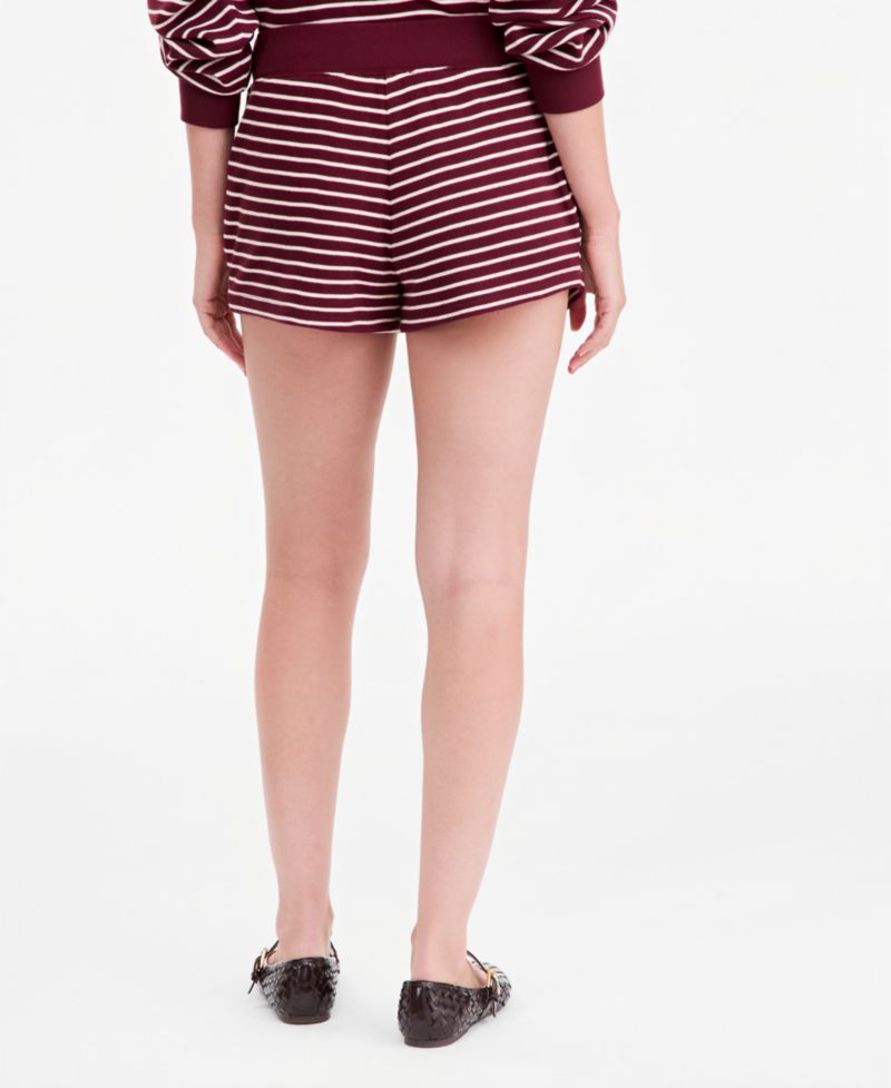 Women's Stripe Lounge Waffle-Knit Shorts