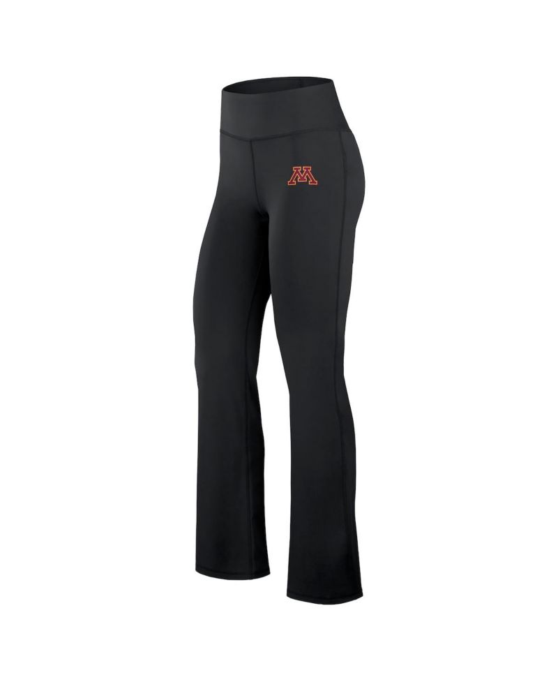 Women's Black Minnesota Golden Gophers Training Camp Maxed Out Flare Leggings