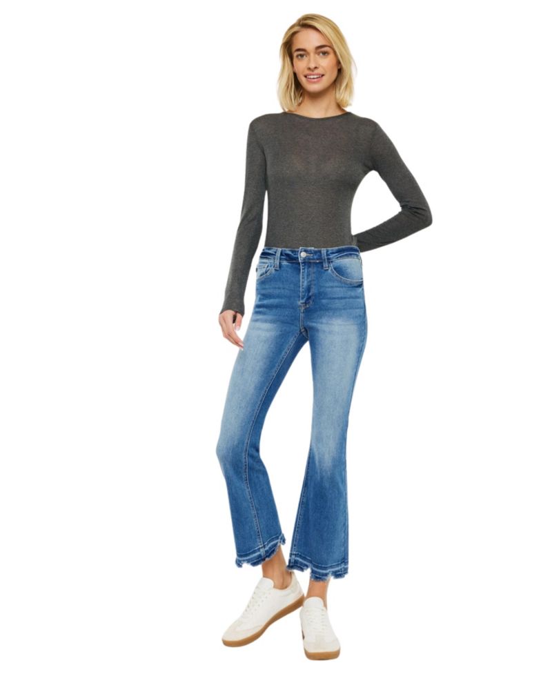 Women's Volumina High Rise Crop Bootcut Jeans