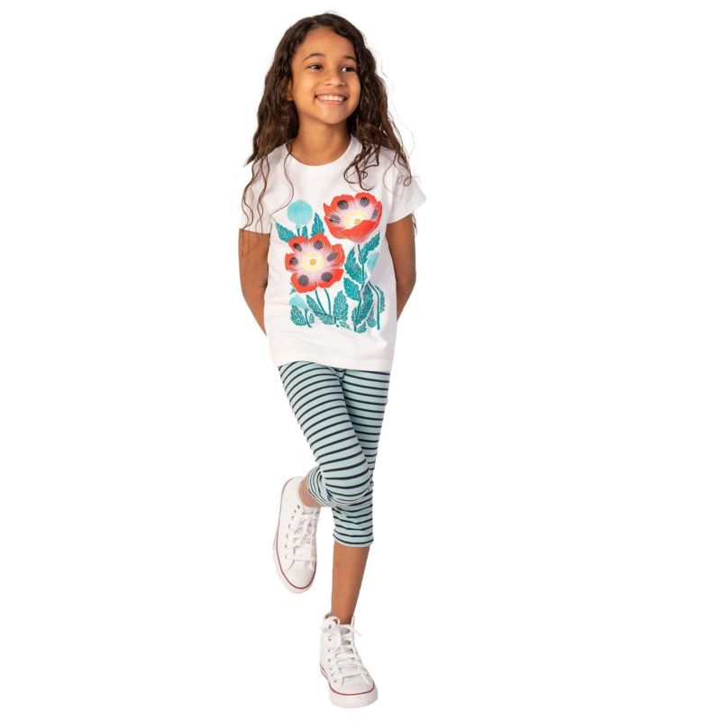 Girls Fair Trade Organic Cotton Girls Short Sleeve T-Shirt 2-pack