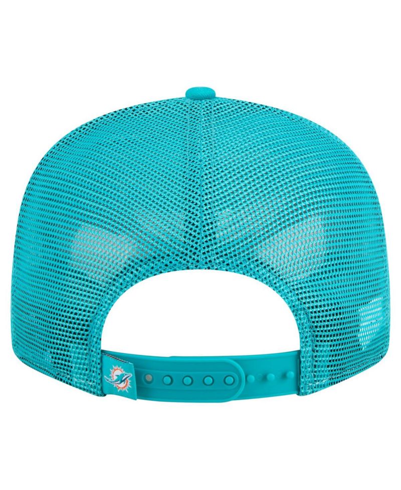 Men's Orange/Aqua Miami Dolphins Outdoor Split Panel 9FIFTY Snapback Hat