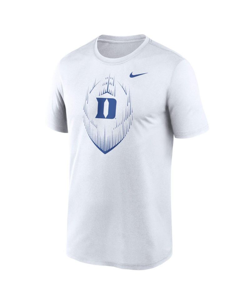 Men's White Duke Blue Devils Primetime Legend Icon Performance T-Shirt