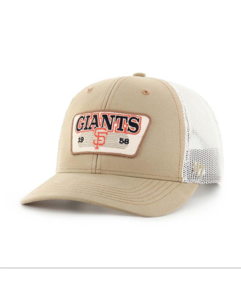 Men's Khaki San Francisco Giants Ridgewood Trucker Adjustable Hats
