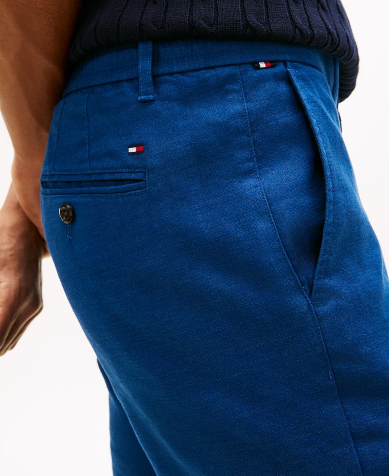 Men's Denton Straight-Fit Flat Front Sorona Linen Pants