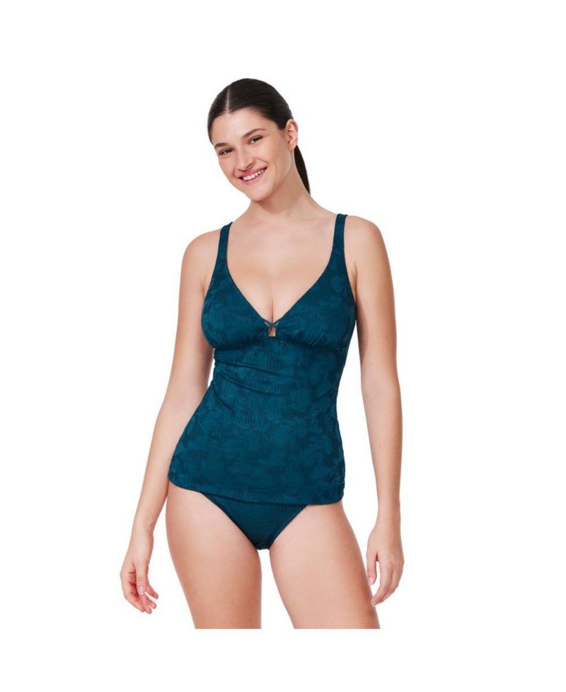 Women's Gottex Jolene Textured V Neck Tankini Top