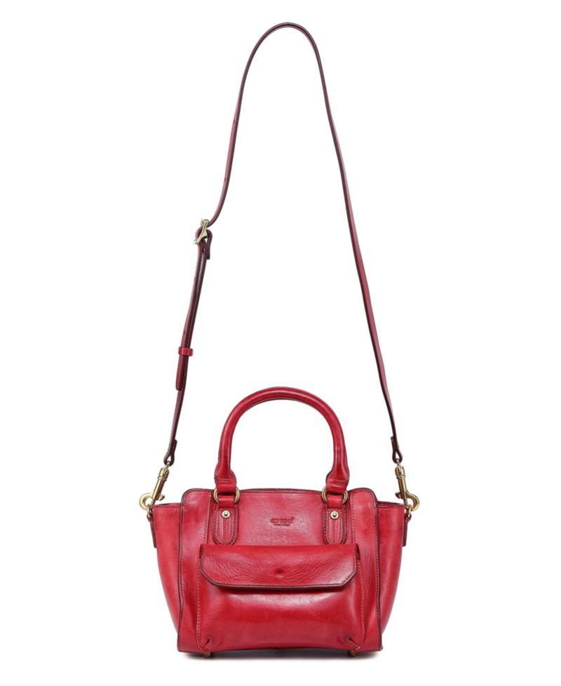 Pansy Small Leather Satchel Bag
